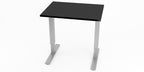 Skrivbord, rektangulärt, sidobord, T-benstativ, svart, Offix