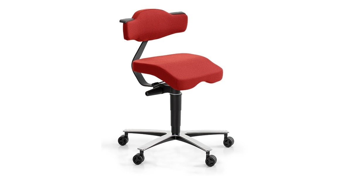 Ergonomisk kontorsstol, Sitt&Flex, 360, röd, Offix