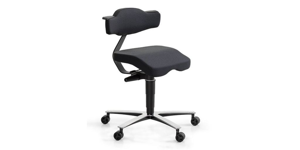Ergonomisk kontorsstol, Sitt&Flex, 360, svart, Offix