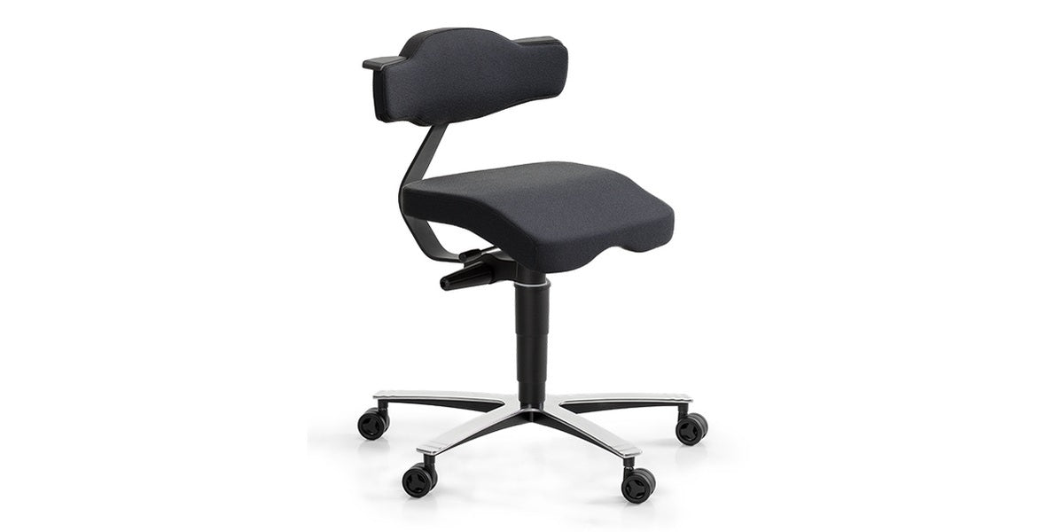 Ergonomisk kontorsstol, Sitt&Flex, 360, svart, Offix