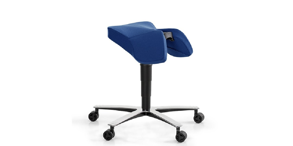 Ergonomisk kontorsstol, Sitt&Flex, Sadel, blå, Offix