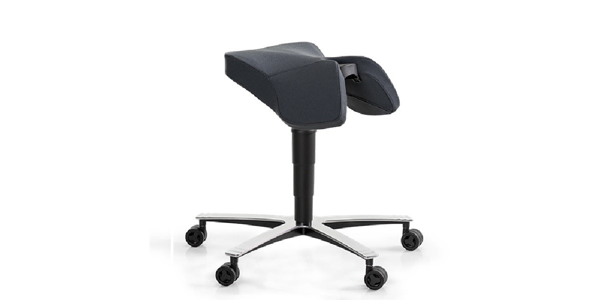 Ergonomisk kontorsstol, Sitt&Flex, Sadel, grå, Offix